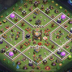 Town Hall Level 11 Farm Base Design 2026, Max Levels, Hybrid, Layout #3418