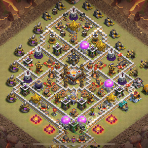 Aldea del Ayuntamiento Nivel 11 para Guerra, Anti 3 Estrellas, Híbrido Diseño 2026, #3487