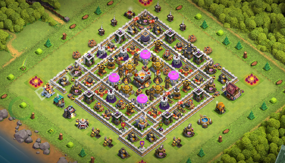 Town Hall Level 11 Farm Base Design 2026, Layout #3678