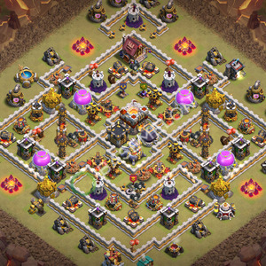 Rathaus Level 11 Krieg Base 2026, Anti 3 Sterne, Layout #3738