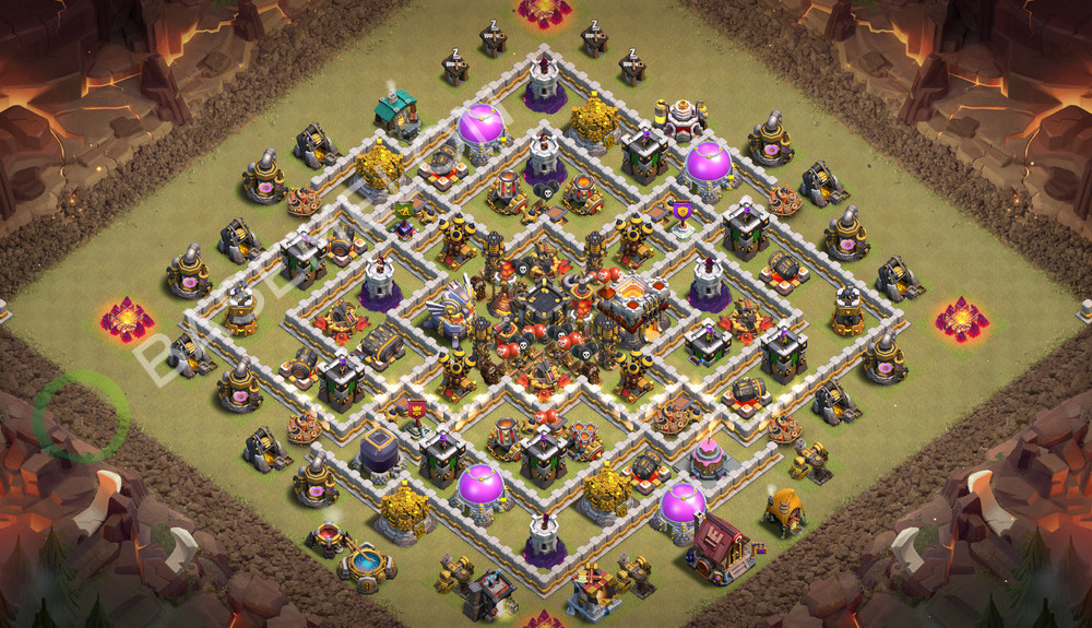 Town Hall Level 11 War Base Design 2026, Layout #3870