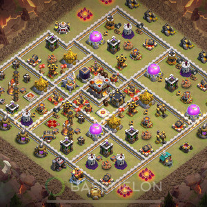 Town Hall Level 11 War Base Design, Max Levels, Anti Everything, Layout #437