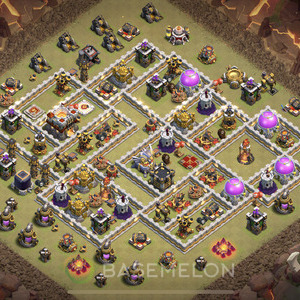 Rathaus Level 11 Krieg Base, Anti Alles, Layout #445