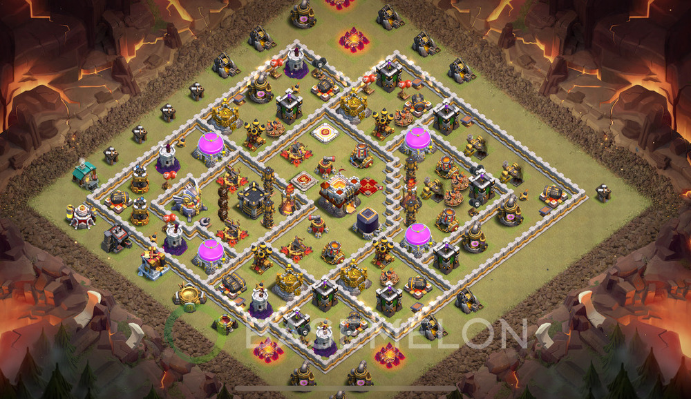 Town Hall Level 11 War Base Design 2024, Anti 2 Stars, Anti Everything, Layout #456