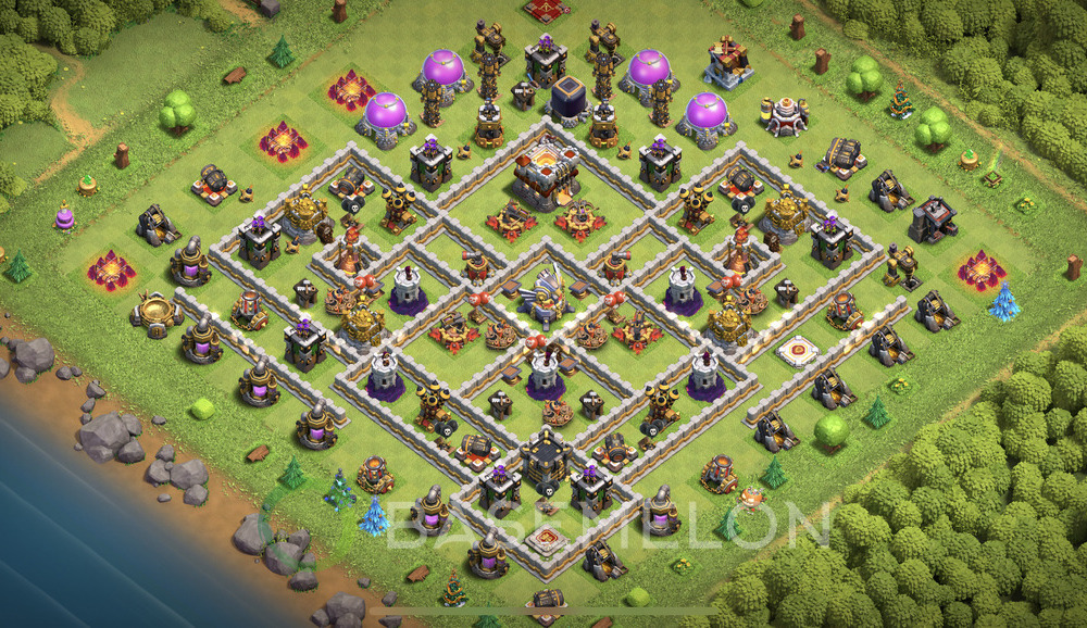 Town Hall Level 11 Farm Base Design 2024, Layout #494