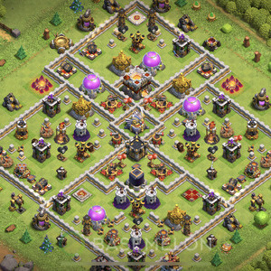 Rathaus Level 11 Farmen Base, Max Level, Anti 3 Sterne, Layout #536