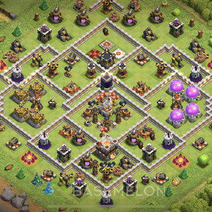 Town Hall Level 11 Farm Base Design, Max Levels, Layout #538
