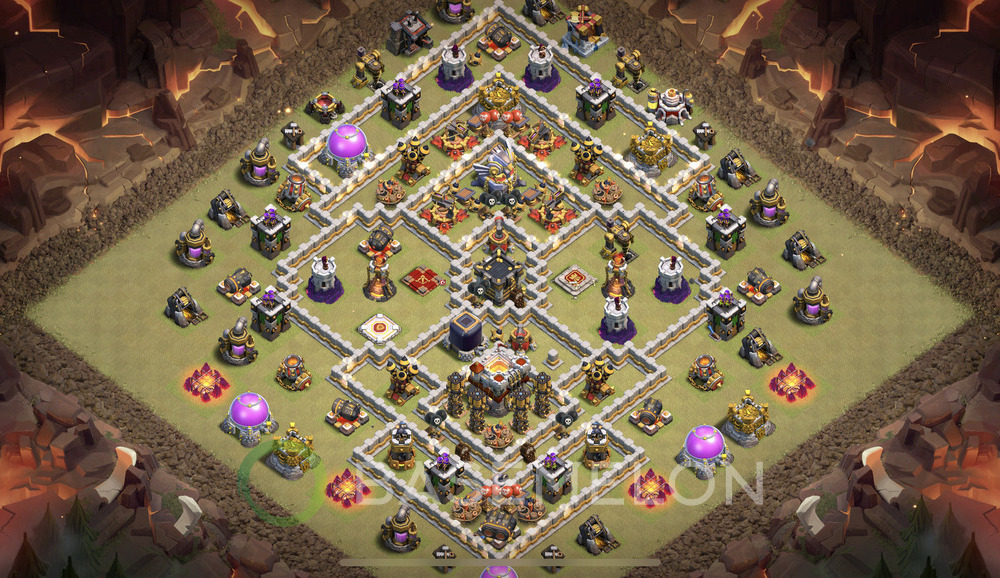 Town Hall Level 11 War Base Design 2024, Anti 3 Stars, Anti Air, Layout #552