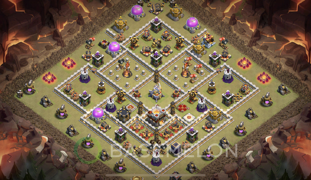 Town Hall Level 11 War Base Design 2024, Max Levels, Anti Everything, Layout #569