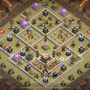 Town Hall Level 11 War Base Design, Max Levels, Anti Everything, Layout #569