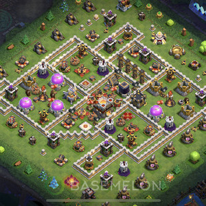 Town Hall Level 11 Farm Base Design, Anti Everything, Hybrid, Layout #586