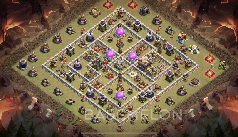 Town Hall Level 11 War Base Design 2024, Anti Everything, Layout #594