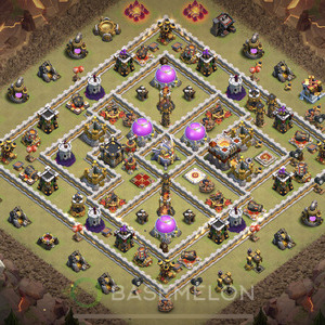 Rathaus Level 11 Krieg Base, Anti Alles, Layout #594