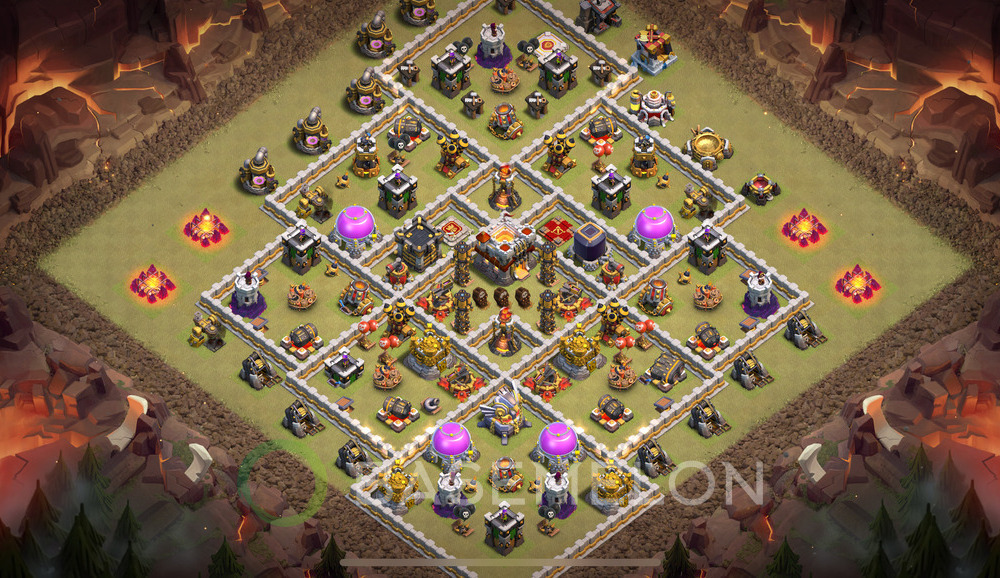 Town Hall Level 11 War Base Design 2024, Anti 2 Stars, Anti Everything, Layout #689