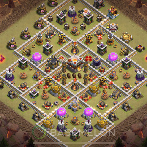 Town Hall Level 11 War Base Design, Anti 2 Stars, Anti Everything, Layout #689