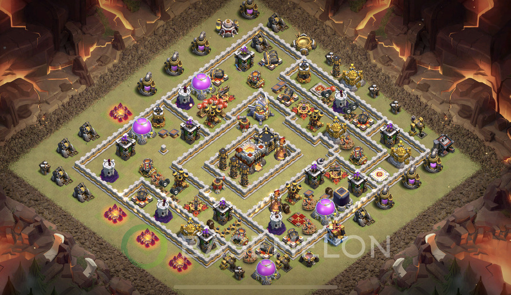 Town Hall Level 11 War Base Design 2024, Anti Everything, Layout #719