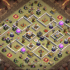 Town Hall Level 11 War Base Design, Anti 3 Stars, Anti Everything, Layout #720