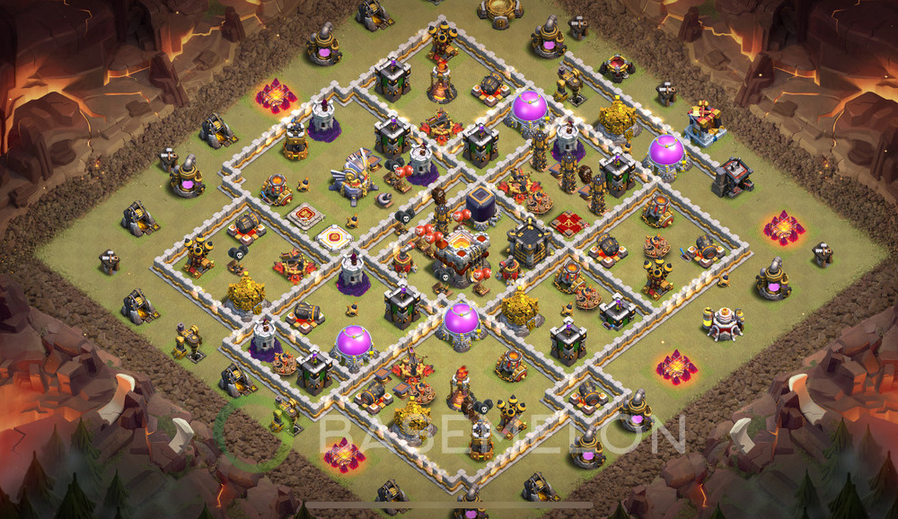 Town Hall Level 11 War Base Design 2024, Layout #733