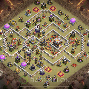 Town Hall Level 11 War Base Design, Anti Everything, Layout #744