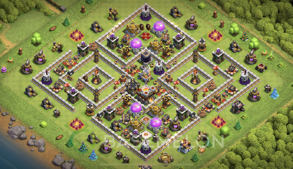 Town Hall Level 11 Farm Base Design 2024, Anti Air, Hybrid, Layout #752