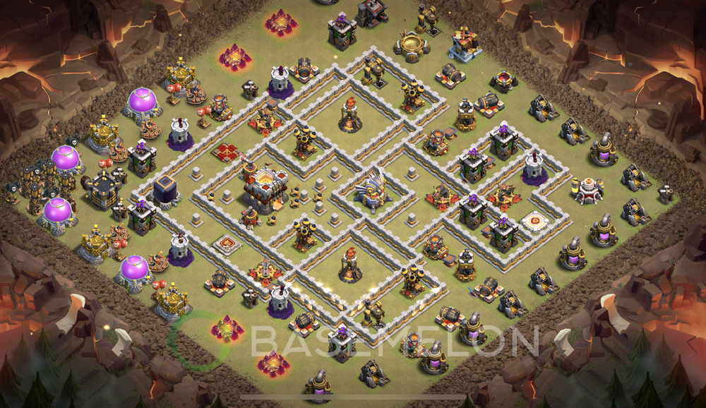 Town Hall Level 11 War Base Design 2024, Anti Everything, Layout #825