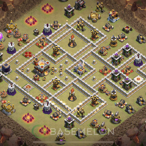 Town Hall Level 11 War Base Design, Anti Everything, Layout #825