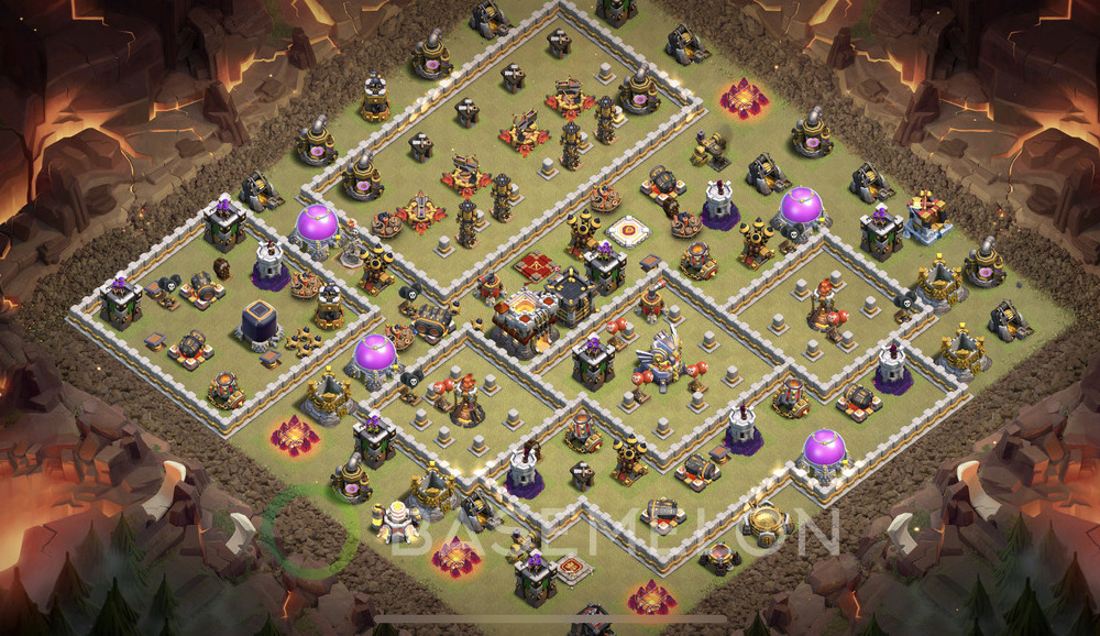 Town Hall Level 11 War Base Design 2024, Anti 2 Stars, Anti Everything, Layout #869