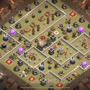 Town Hall Level 11 War Base Design 2025, Anti 2 Stars, Anti Everything, Layout #869