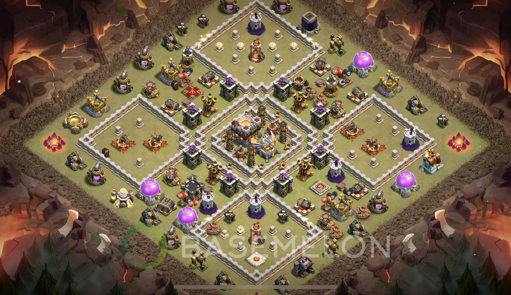 Town Hall Level 11 War Base Design 2025, Anti Everything, Layout #878