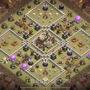 Town Hall Level 11 War Base Design 2025, Anti Everything, Layout #878