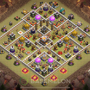 Town Hall Level 11 War Base Design 2025, Anti 2 Stars, Anti Everything, Layout #919