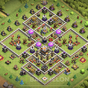 Town Hall Level 11 Farm Base Design 2025, Anti Everything, Hybrid, Layout #943