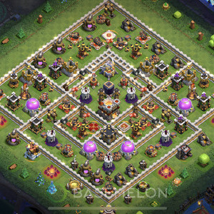Town Hall Level 11 Farm Base Design 2025, Anti 2 Stars, Hybrid, Layout #947