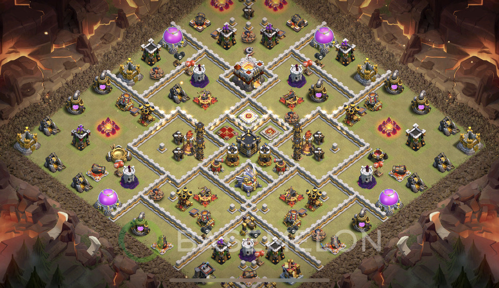 Town Hall Level 11 War Base Design 2024, Anti Everything, Layout #956