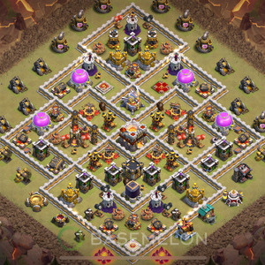 Town Hall Level 11 War Base Design 2025, Anti 3 Stars, Anti Everything, Layout #986