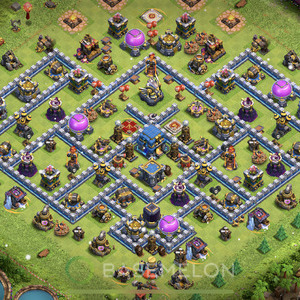Town Hall Level 12 Trophy/Defense Base Design 2025, Anti 2 Stars, Legend League, Layout #1079
