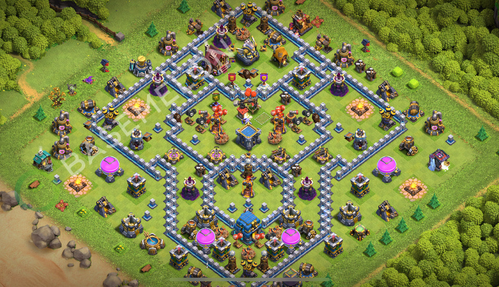 Town Hall Level 12 Trophy/Defense Base Design 2026, Anti Air, Legend League, Layout #1118