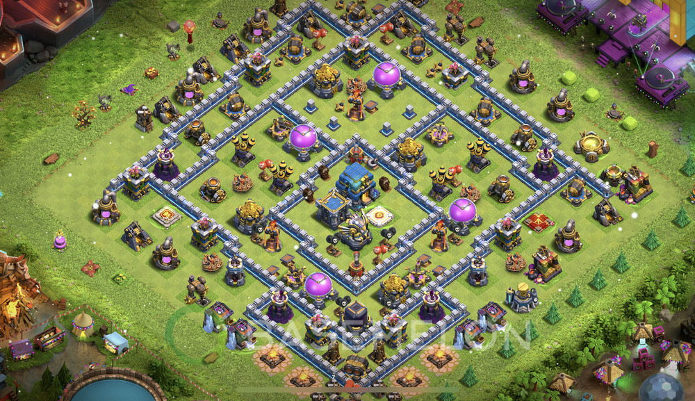 Town Hall Level 12 Trophy/Defense Base Design 2025, Anti 2 Stars, Legend League, Layout #1184