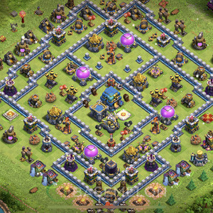 Town Hall Level 12 Trophy/Defense Base Design 2025, Anti 2 Stars, Legend League, Layout #1184