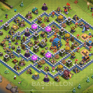 Town Hall Level 12 Farm Base Design 2025, Anti 3 Stars, Layout #1232