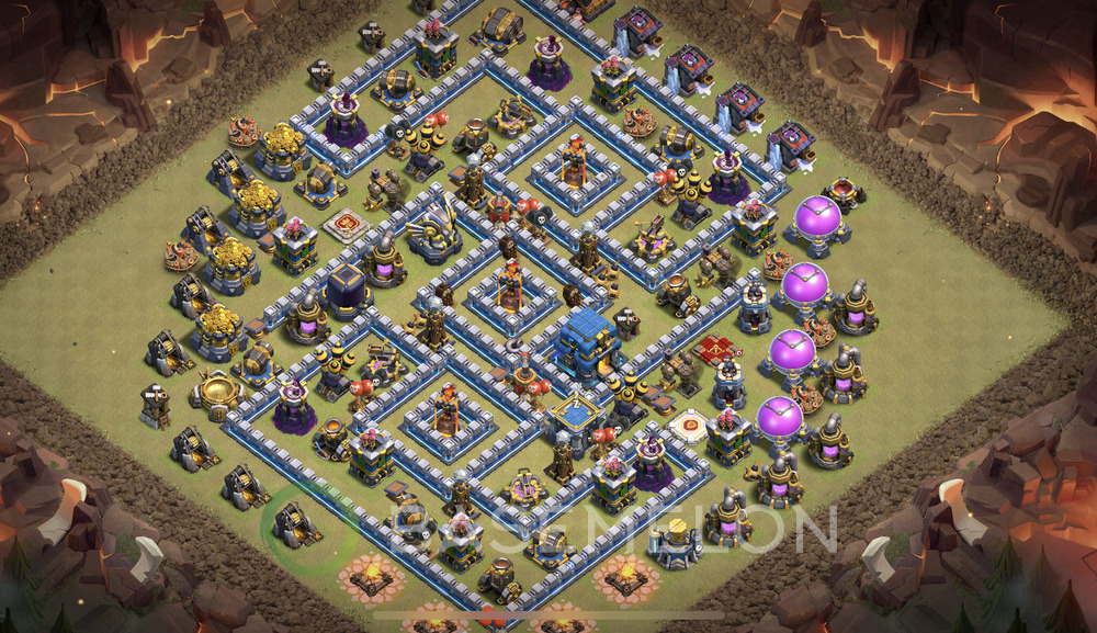 Town Hall Level 12 War Base Design 2025, Anti 3 Stars, Anti Everything, Layout #1243