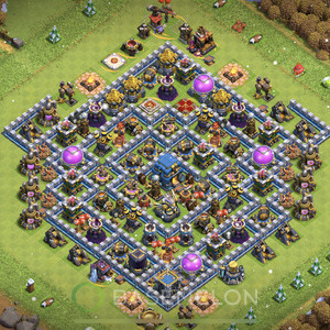 Town Hall Level 12 Farm Base Design 2025, Anti 3 Stars, Hybrid, Layout #1362