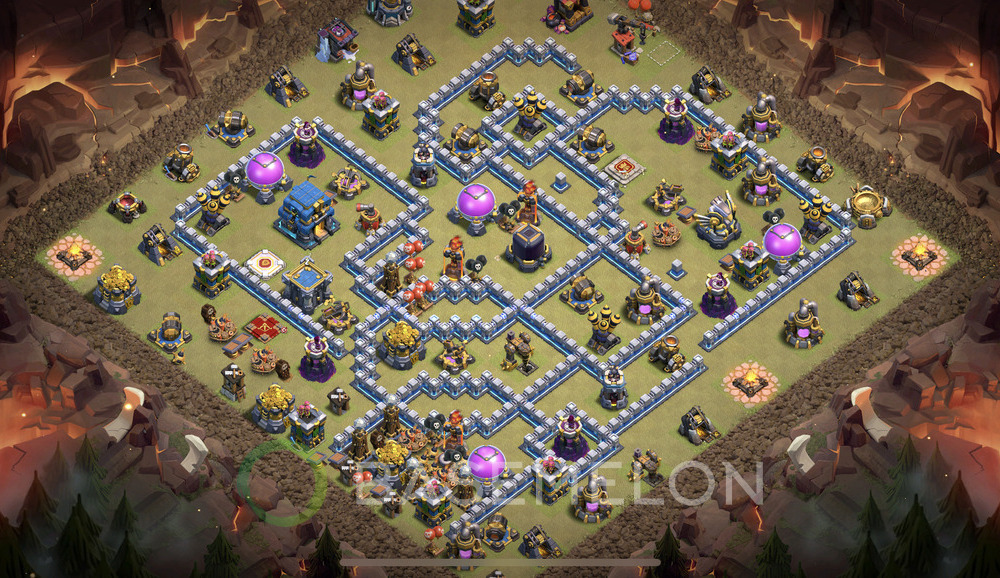 Town Hall Level 12 War Base Design 2025, Anti 3 Stars, Anti Everything, Layout #1376