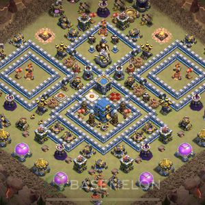 Town Hall Level 12 War Base Design 2025, Anti 3 Stars, Anti Everything, Layout #1395
