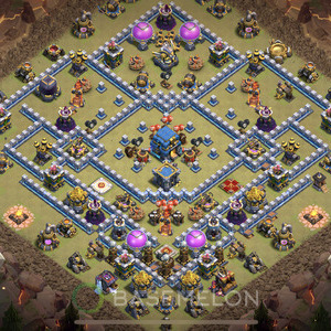 Town Hall Level 12 War Base Design 2025, Max Levels, Anti Everything, Layout #1403