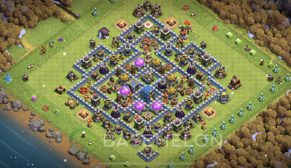 Town Hall Level 12 Farm Base Design 2025, Max Levels, Anti 2 Stars, Layout #1457