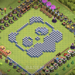 Town Hall Level 12 Progress Base Design, Layout #158