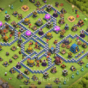 Town Hall Level 12 Farm Base Design 2025, Anti 3 Stars, Anti Everything, Layout #1603