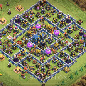 Town Hall Level 12 Farm Base Design 2025, Max Levels, Anti 2 Stars, Layout #1605