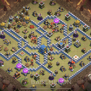Town Hall Level 12 War Base Design, Layout #163
